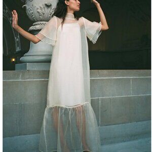 kamperret barre dress - silk organza wedding dress